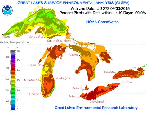 Lake Michigan Water Temperatures – The Michigan Weather Center