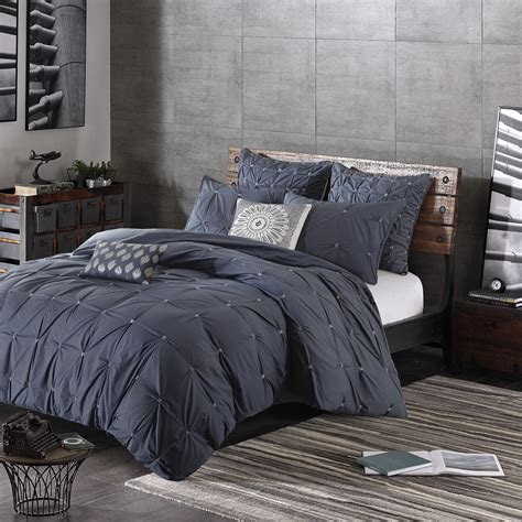 Navy Blue And Grey Comforter | Twin Bedding Sets 2020