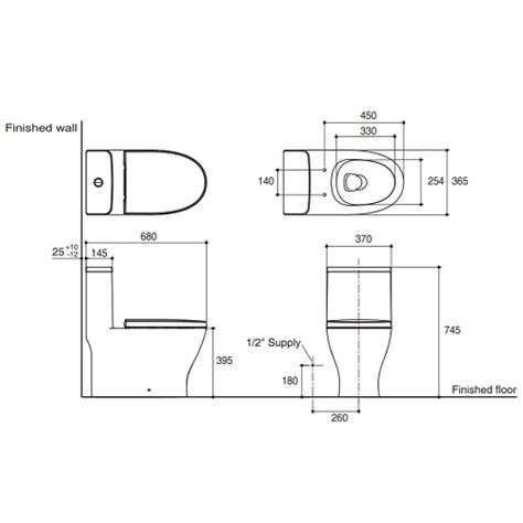 Kohler Reach Up K-28628K-0 Dual Flush 2.6/4L One-piece Toilet Bowl WC