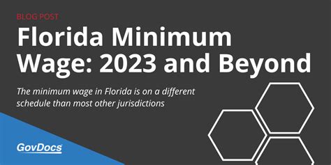 Florida Minimum Wage: 2023 and Beyond - GovDocs