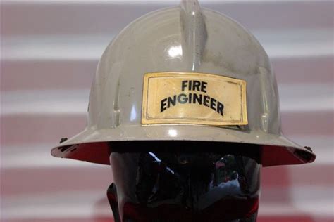 Chicago Fire Department 1950-60's Engineer's plastic helmet