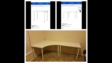 Linnmon Ikea Corner Desk Hack - Table white ikea galant brusali white ...