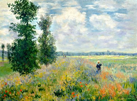 Poppy Field, Argenteuil, 1875 - Claude Monet - WikiArt.org