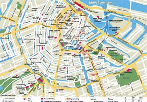 Amsterdam top tourist attractions map - What to do in a week - diagram ...