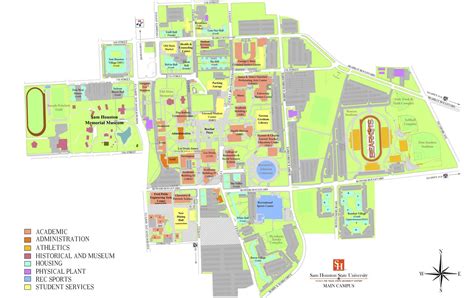 UH map - University of Houston map (Texas - USA)