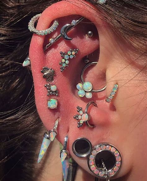 History of Ear Piercings and The Industrial Ear Piercing - Blufashion ...