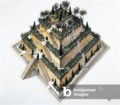 Image of Reconstruction of Hanging Gardens of Babylon ordered by King ...