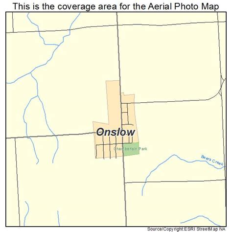 Aerial Photography Map of Onslow, IA Iowa