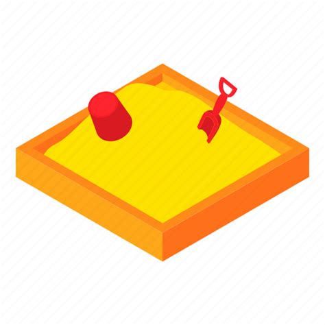 Cartoon, childhood, childrens, outdoor, play, sandbox, sandpit icon ...