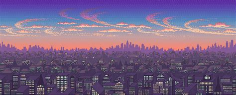 8 Bit City Wallpaper