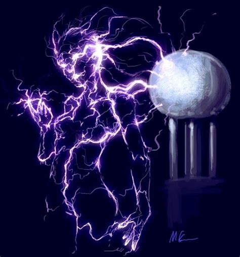 Electric elemental | Lightning art, Concept art characters, Elements of art