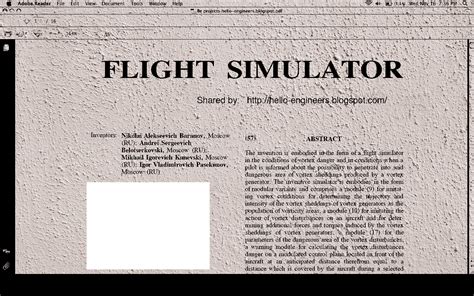 BE projects (Aeronautical engineering): Flight Simulator ~ Engineering ...