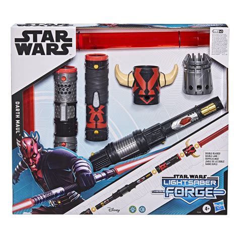 Star Wars Lightsaber Forge Darth Maul Double-Bladed Electronic Red ...