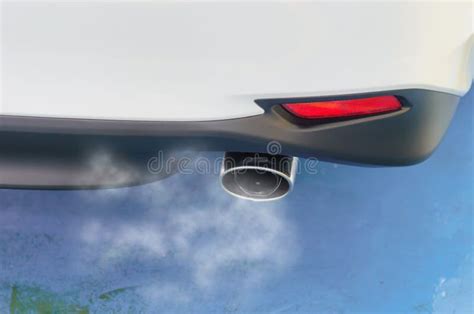 Car exhaust smoke stock photo. Image of energy, damage - 146531102