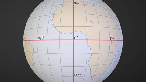 Latitude and longitude visualised