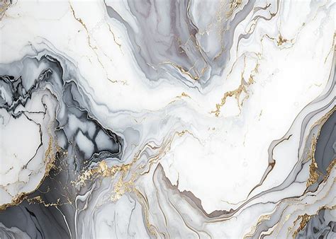 Marble Texture Black And White Gold Background, Marble, Black And White ...