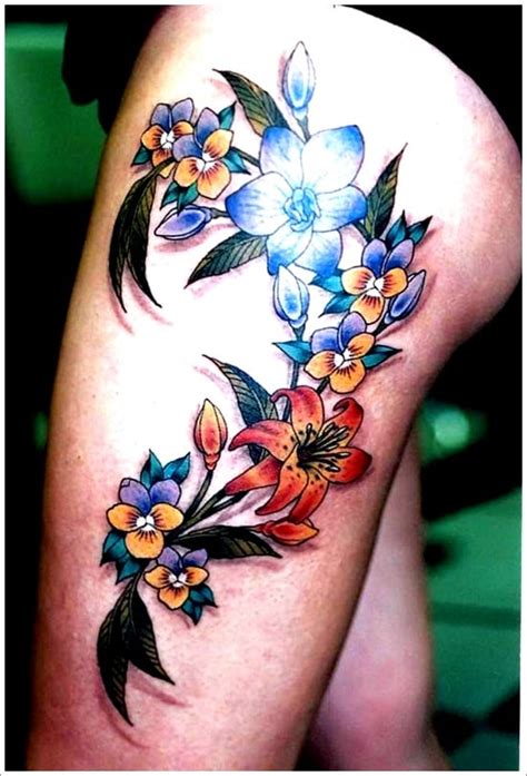 30 Sexy and Beautiful Orchid Tattoo Designs