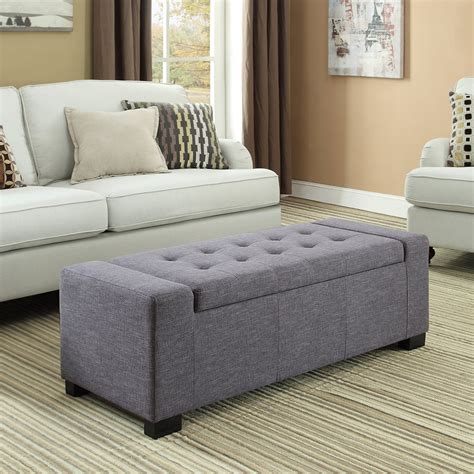 Simpli Home Laredo Large Storage Ottoman Bench - Walmart.com