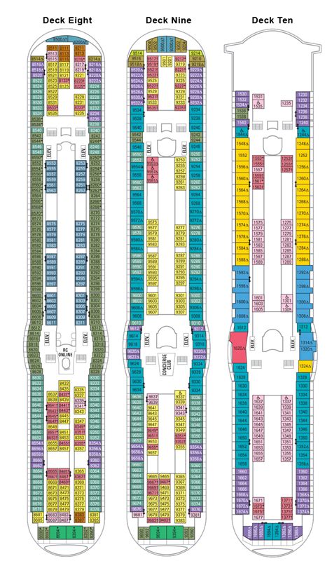 Explorer of the Seas Deck Plan - Fun & Fitness Travel Club