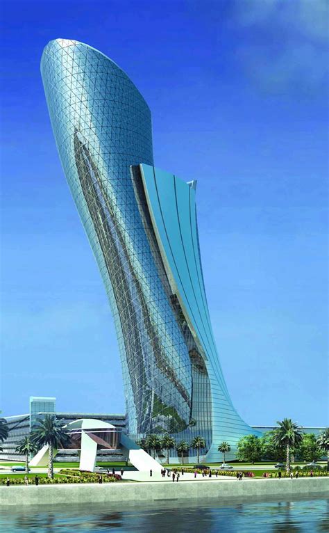 A Torre de edifício mais inclinada do mundo está em Abu Dhabi e entrou ...