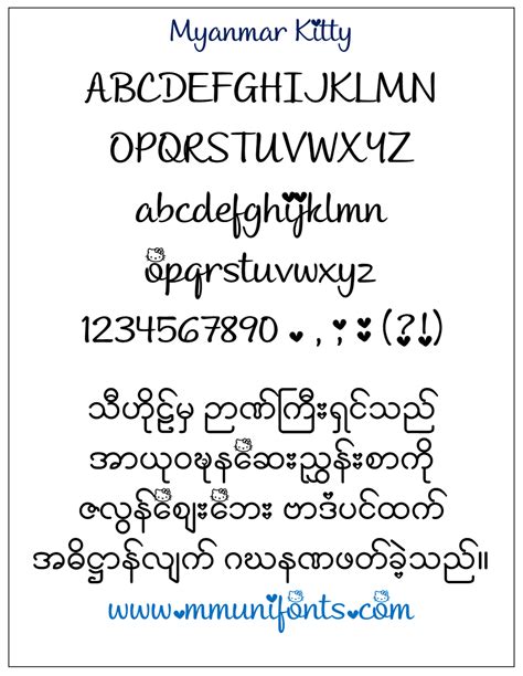 Myanmar Font Design