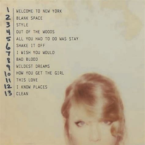 1989 Taylor Swift Album Cover