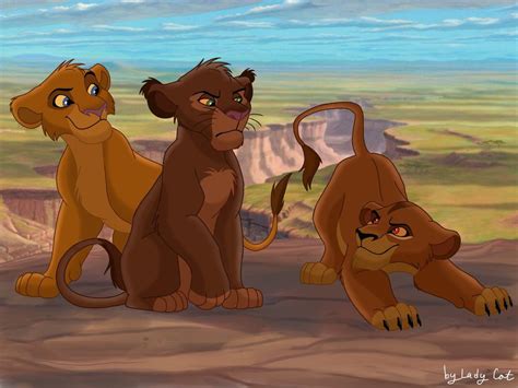 Kovu and Kiara's cubs by LadyCat2000 Lion King 3, Lion King Story, The ...