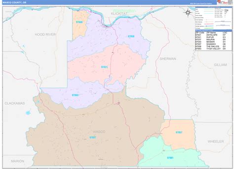 Map Books of Wasco County Oregon - marketmaps.com