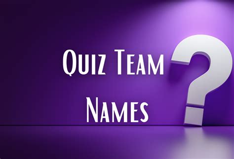 250+ Pub Quiz Team Names For Adults