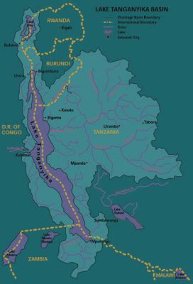 Lake Tanganyika Map — Lake Tanganyika