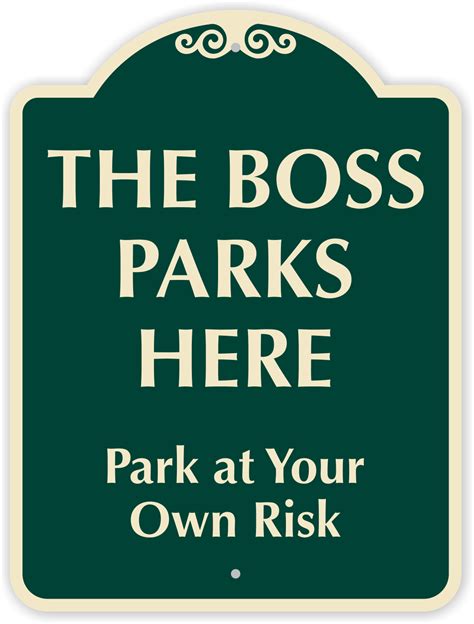 Funny Parking Signs - Humorous Parking Signs