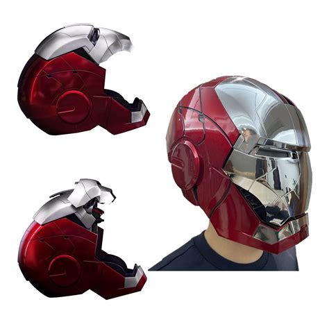 Buy Iron Man Helmet Mk5 1:1 Wearable Marvel Superhero Helmet English ...