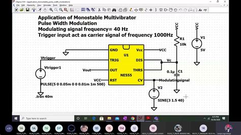 Pulse Width Modulation Using 555 Timer