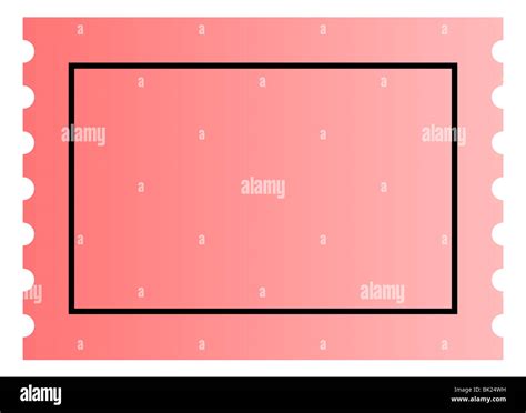 Blank pink ticket template with copy space, isolated on white ...