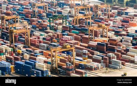 Container Port, Singapore Stock Photo - Alamy