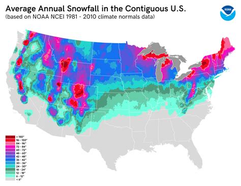 Us Average Snowfall Map | Living Room Design 2020