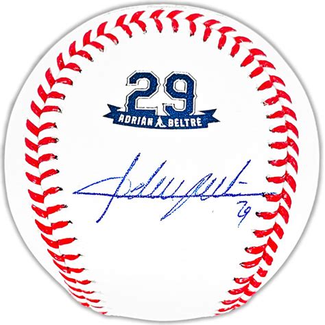 Adrian Beltre Autographed Retirement Ceremony Official Major League ...