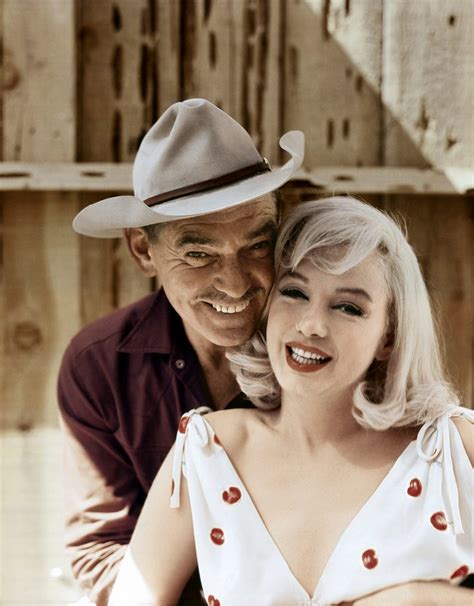 1960. Clark Gable and Marilyn Monroe. | Ünlüler, Kadın, Fotoğraf