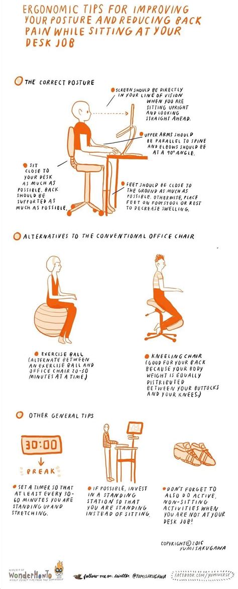 Ergonomic Tips for Improving Posture & Reducing Back Pain While Sitting ...