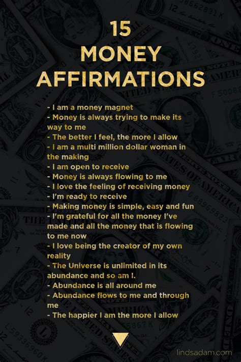 15 Money Affirmations That Will Change The Game of Money Manifestation ...