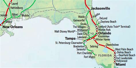 Amtrak In Florida Map - Draw A Topographic Map