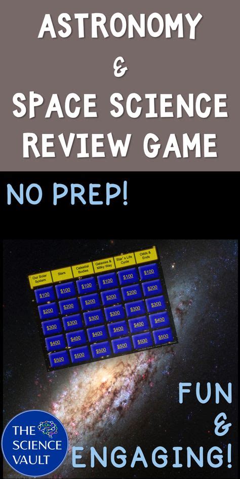 Astronomy & Space Science Review Game in 2020 | Science review games ...