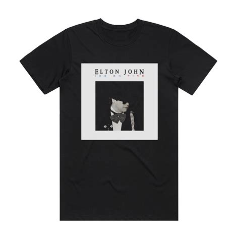 Elton John Ice On Fire Album Cover T-Shirt Black – ALBUM COVER T-SHIRTS