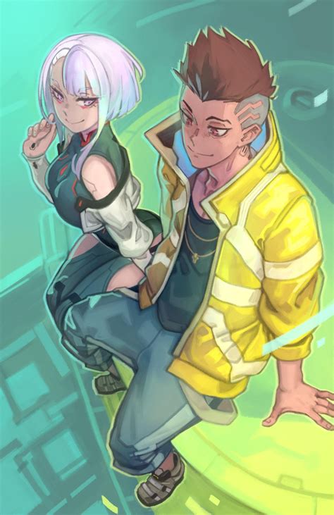 Lucy and David | Cyberpunk Anime Characters