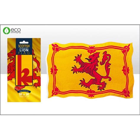 SCOTTISH RAMPANT LION 5X3 FLAG - The Souvenir Wholesaler