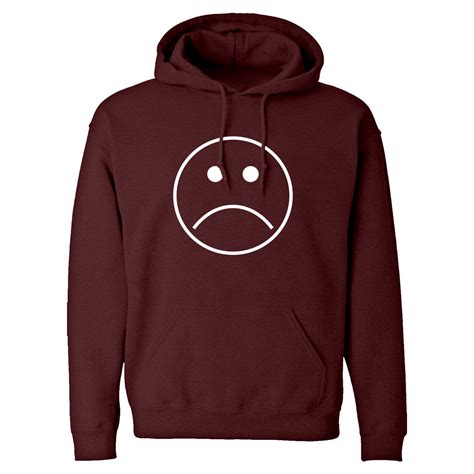 Sad Face Unisex Adult Hoodie – Indica Plateau