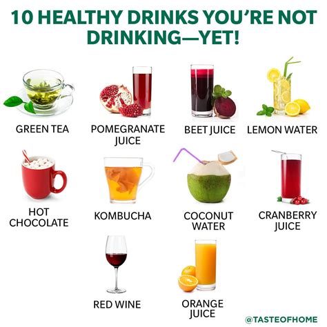 10 Healthy Drinks You Should Start Drinking | Beverage Health Benefits