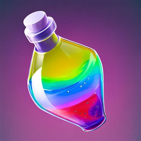 Premium AI Image | Colorful bottle model for game ideas