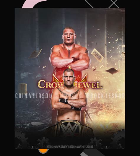 Cain Velasquez vs. Brock Lesnar by WWEMatchCard on DeviantArt