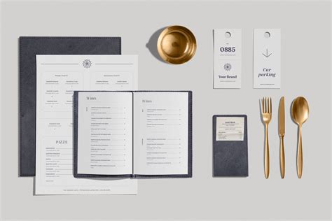 Restaurant Branding Mockup Kit - Design Cuts